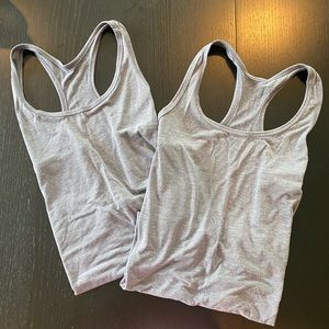 Old Navy Gray Razorback Tank Tops (2)